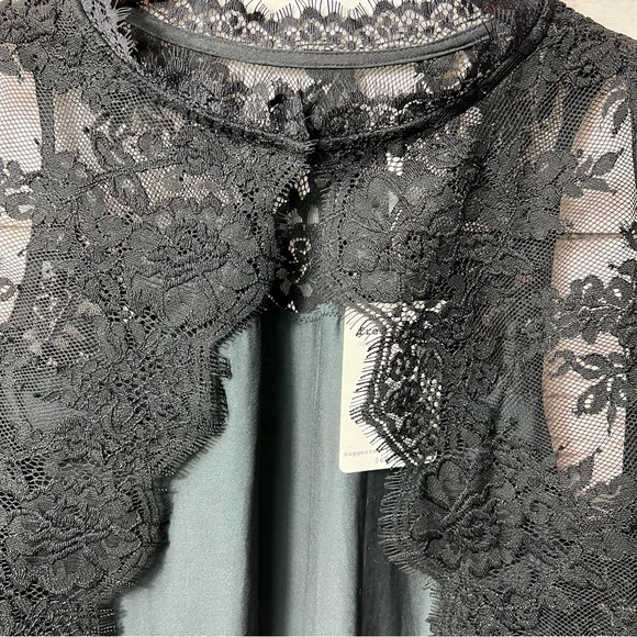 Nwt Free People Tied to You Lace Fringe Crop Blouse - Picture 5 of 6